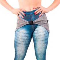 Tapa Bumbum Fitness Feminino Liso Bolso e Fecho
