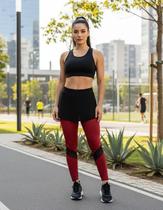 Tapa Bumbum Saia Academia Moda Evangelico Fitness Cooper para Legging e Shorts kit 2 peças