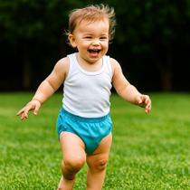 Tapa fralda bebe menino Shorts Roupa cueca liso com botão colorido algodão Kit 3 peças confortável , infantil criança Tamanho M