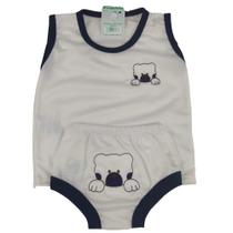 Tapa fralda com camiseta várias cores menino