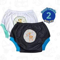 Tapa Fralda Treinamento Desfruade Bebês Calcinha Cueca Infantil Redinha Personagem Macio Confortavel - Novaflex