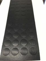 Tapa Furo Adesivo 13mm Preto Texturizado 1 Cartela 52 Unidad