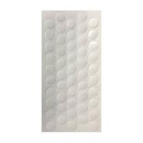 Tapa Furo Adesivo PVC Branco Tx 13mm Cartela c/50unid Eb3