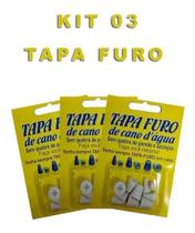 Tapa Furo Cano 5 pçs Kit com 03 cartelas