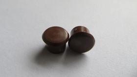 Tapa Furo Com 10 Peças, Marrom, 8Mm