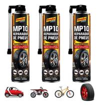 Tapa Furo Reparador De Pneu Instantâneo Carro Moto Bike Mundial Prime - Kit C/3 Unidades