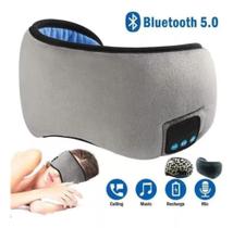 Tapa Olho Fone Ouvido Bluetooth Usb Recarregável Máscara Sono