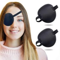 Tapa-olho THSIREE Ambliopia médica ajustável Lazy Eye Black Tapa-olho THSIREE Ambliopia médica ajustável Lazy Eye Black