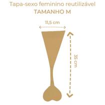 Tapa-Sexo Feminino Reutilizável Cor CANELA