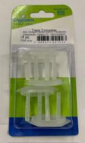 Tapa tomada anti-choque novo padrao translucido - 4pc