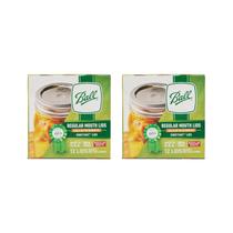 Tapas para frascos Ball de boca regular (24 unidades) plateadas