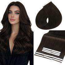 Tape in Hair Extensions Full Shine 20cm Cabelo humano castanho