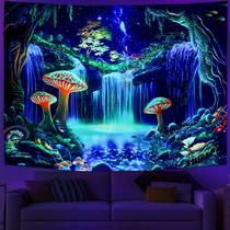 Tapeçaria Ameyahud Blacklight Fantasy Forest UV Reactive Tapeçaria Ameyahud Blacklight Fantasy Forest UV Reactive