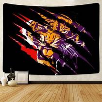 Tapeçaria Animal Tiger Microfabric Fiber 150x150cm para quarto