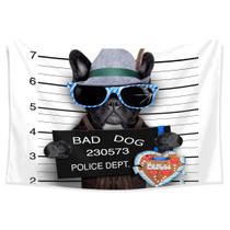Tapeçaria Bad Dog Wall Aesthetic Room 150x130cm Poliéster Tapeçaria Bad Dog Wall Aesthetic Room 150x130cm Poliéster
