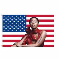 Tapeçaria, bandeira, cantores americanos, Nicki Minaj Art, 90x150cm Tapeçaria, bandeira, cantores americanos, Nicki Minaj Art, 90x150cm