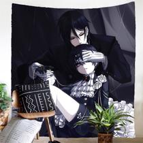 Tapeçaria Black Butlers Anime Manga Design 113x150cm Poliéster