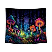 Tapeçaria Boêmia Psicodélica Árvore Da Vida Floresta De Cogumelos Para Decoração De Casa E Tapeçaria Boêmia Psicodélica Árvore Da Vida Floresta De Cogumelos Para Decoração De Casa E