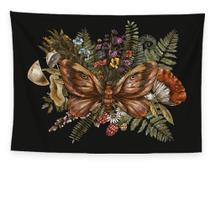 Tapeçaria, borboleta, microtecido, 150x130cm, decoração de quarto