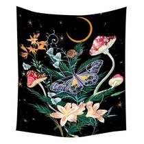 Tapeçaria, borboleta, microtecido, 150x150cm, decoração de quarto