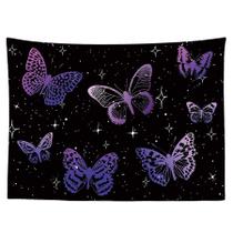 Tapeçaria, borboleta, microtecido de parede, 150x130cm, estética de quarto
