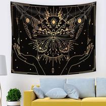 Tapeçaria, borboleta, microtecido de parede, 150x130cm, estética de quarto