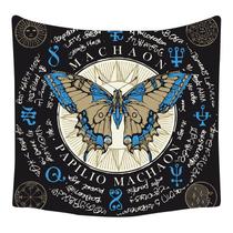 Tapeçaria, borboleta, microtecido de parede, 150x130cm, estética de quarto