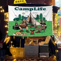 Tapeçaria CampLife, pintura estética de parede, 100x70cm, microtecido Tapeçaria CampLife, pintura estética de parede, 100x70cm, microtecido