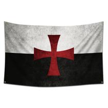 Tapeçaria: Cavaleiros Templários, Cruz, Cruzadas, Bandeira 90x150cm