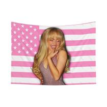 Tapeçaria Com Bandeira Dos EUA S-Sabrina C-Carpenter Pop Star Room Decor Concert Banner Bedroom Dorm