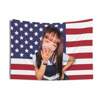 Tapeçaria de parede American Flag Xg Girl Group 90x60cm Microfabric Tapeçaria de parede American Flag Xg Girl Group 90x60cm Microfabric