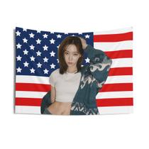 Tapeçaria de parede, bandeira americana, microtecido de inverno, 90x60cm Tapeçaria de parede, bandeira americana, microtecido de inverno, 90x60cm
