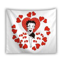 Tapeçaria de parede Betty Boops Aesthetic Room 150x150cm Microfabric Tapeçaria de parede Betty Boops Aesthetic Room 150x150cm Microfabric