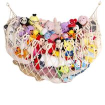 Tapeçaria de Parede com Rede para Armazenamento de Brinquedos de Pelúcia Tapeçaria de Parede com Rede para Armazenamento de Brinquedos de Pelúcia