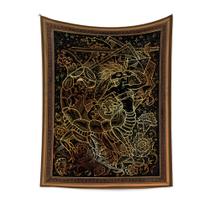 Tapeçaria de parede de doze signos do zodíaco, microtecido 150x130cm Tapeçaria de parede de doze signos do zodíaco, microtecido 150x130cm