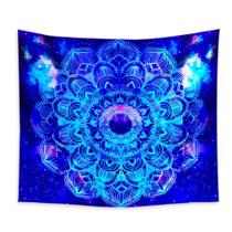 Tapeçaria de parede de mandala fluorescente 150x150cm de fibra de microtecido Tapeçaria de parede de mandala fluorescente 150x150cm de fibra de microtecido