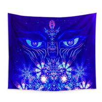 Tapeçaria de parede de mandala fluorescente 150x150cm de fibra de microtecido Tapeçaria de parede de mandala fluorescente 150x150cm de fibra de microtecido