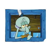 Tapeçaria De Parede Do Cartoon SpongeBob E Squidward Para Decoração De Quarto, Tecido Para Festas E