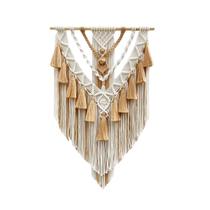 Tapeçaria de parede em macramê HARWAVE Boho Cotton Brown