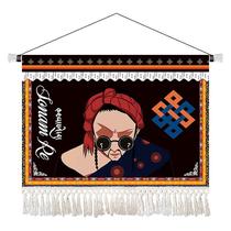 Tapeçaria de parede em microtecido de estilo nacional tibetano 65x45cm Tapeçaria de parede em microtecido de estilo nacional tibetano 65x45cm