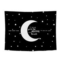 Tapeçaria de parede Eu te amo até a lua e de volta 150x130cm Tapeçaria de parede Eu te amo até a lua e de volta 150x130cm