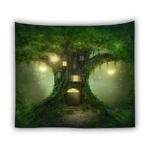 Tapeçaria de parede Fairy Tale Magic Forest 150x150cm Microfabric Tapeçaria de parede Fairy Tale Magic Forest 150x150cm Microfabric