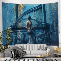 Tapeçaria de parede Ghosts Blades Sexy Female 150x150cm, microtecido