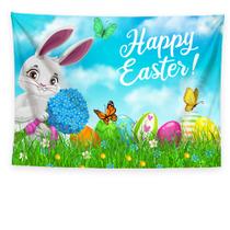Tapeçaria de parede Happy Easter Microfabric 200x150cm Tapeçaria de parede Happy Easter Microfabric 200x150cm