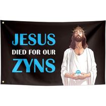 Tapeçaria de parede Jesus Died For Our Zyns 150x90cm, microtecido