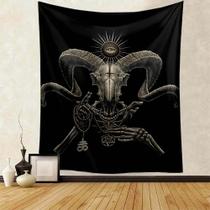 Tapeçaria de parede Satan Demon Evil Aesthetic 150x100cm poliéster