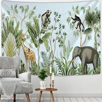 Tapeçaria de parede Tropical Jungle Animal Giraffe 150x100cm