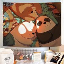 Tapeçaria de parede We Bares Bears Room Aesthetic 150x130cm