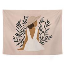 Tapeçaria Decorativa Morandi 200x150cm - Estilo Boho com Tema Montanhas e Cactus