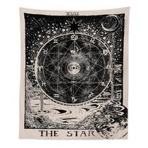 Tapeçaria Doze Signos do Zodíaco Céu Estrelado Lua 150x130cm Tapeçaria Doze Signos do Zodíaco Céu Estrelado Lua 150x130cm
